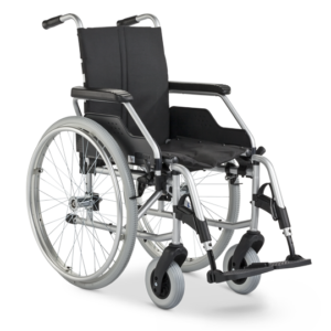 Mechanický vozík s přítlačnými bubnovými brzdami (šíře sedu 46 cm)