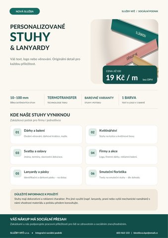 Stuha s potiskem